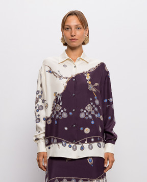 Versace Printed silk blouse 10256861A18682