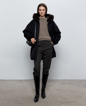 Paolo Moretti Reversible sable fur jacket BERENICE