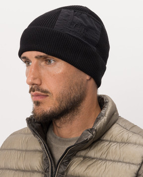 C.P. Company Black wool hat MAC139A005509A