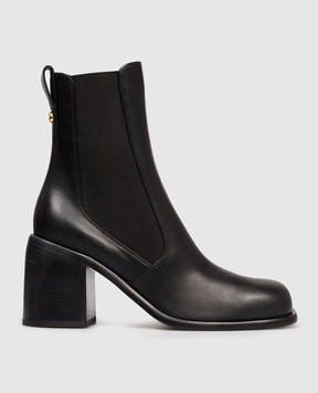 Sergio Rossi Avenue black leather chelsea boots B11890MFL352