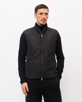 CAPOBIANCO Black vest 20M145NY00