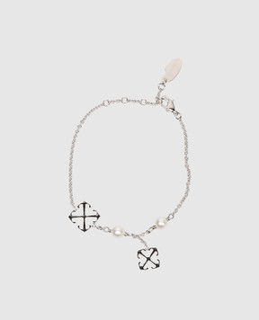 Off-White Silver chain bracelet OWOA12VS26MET001