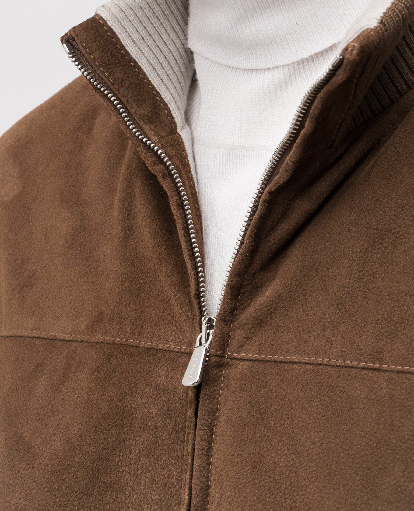 

Brown suede jacket Enrico Mandelli