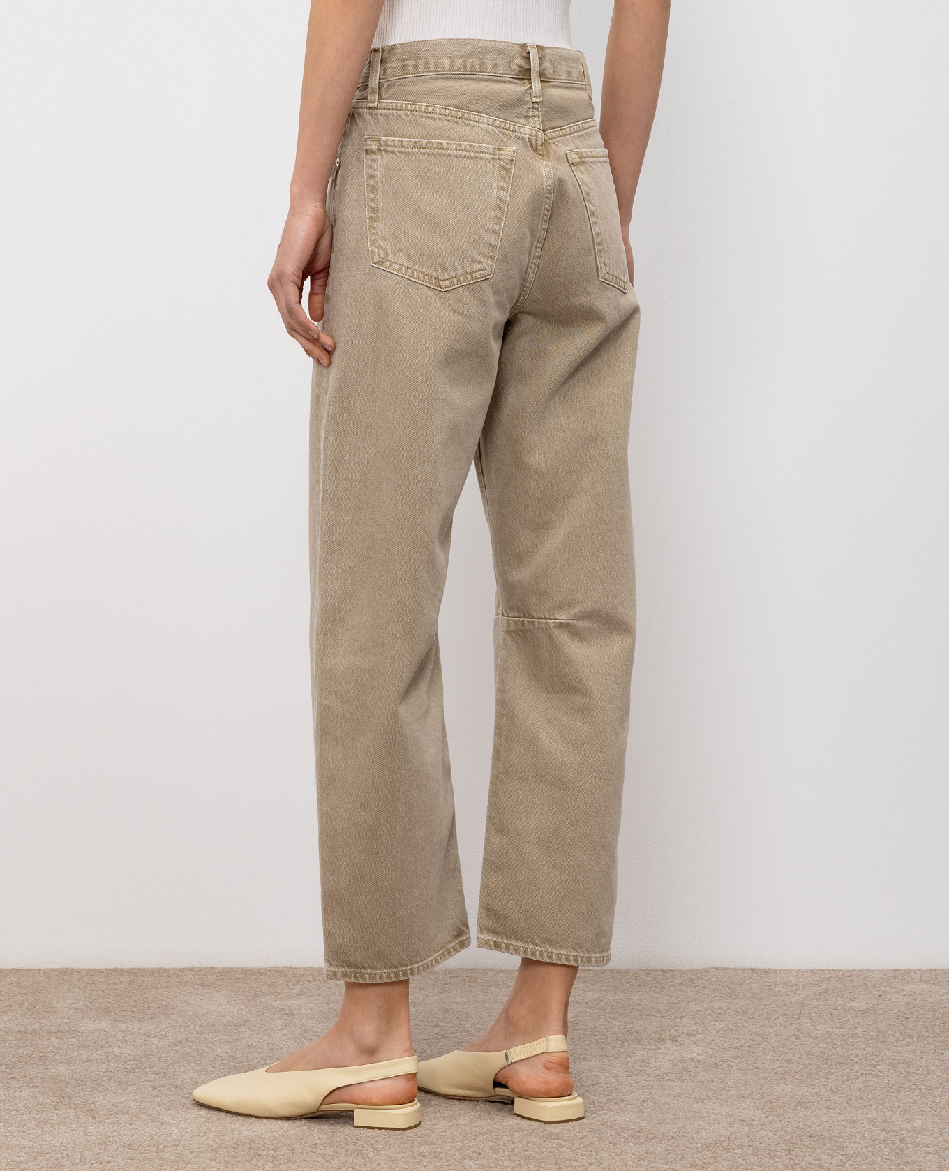 

Beige Miro jeans with logo patch CITIZENS OF HUMANITY