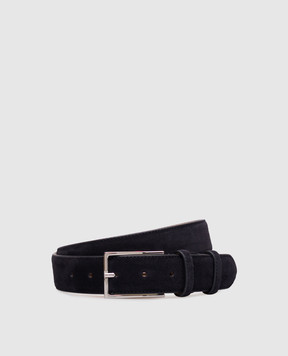 Doucal's Blue suede belt DC0001SIGMUF009