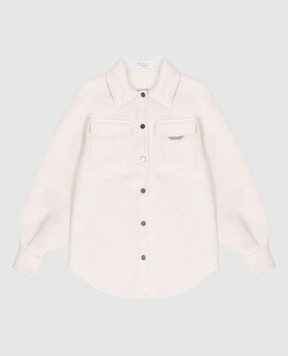 Brunello Cucinelli Children's gray wool jacket BD565C437C