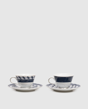 Baci Milano Versailles porcelain coffee cup and saucer set SCOFVER01