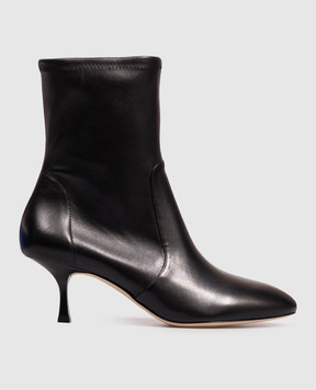 Stuart Weitzman Black leather ankle boots MADISON SO508