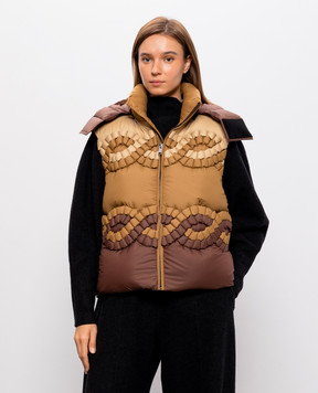 Raxxy Brown down vest RX26AWT004