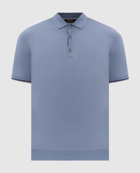 MooRER Blue polo ADOLFO ADOLFOCRE
