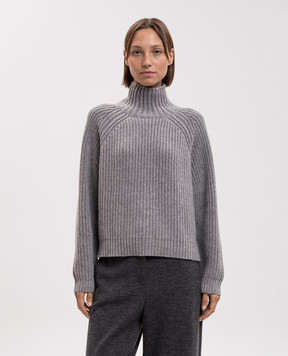 Allude Gray wool and cashmere sweater 26517031