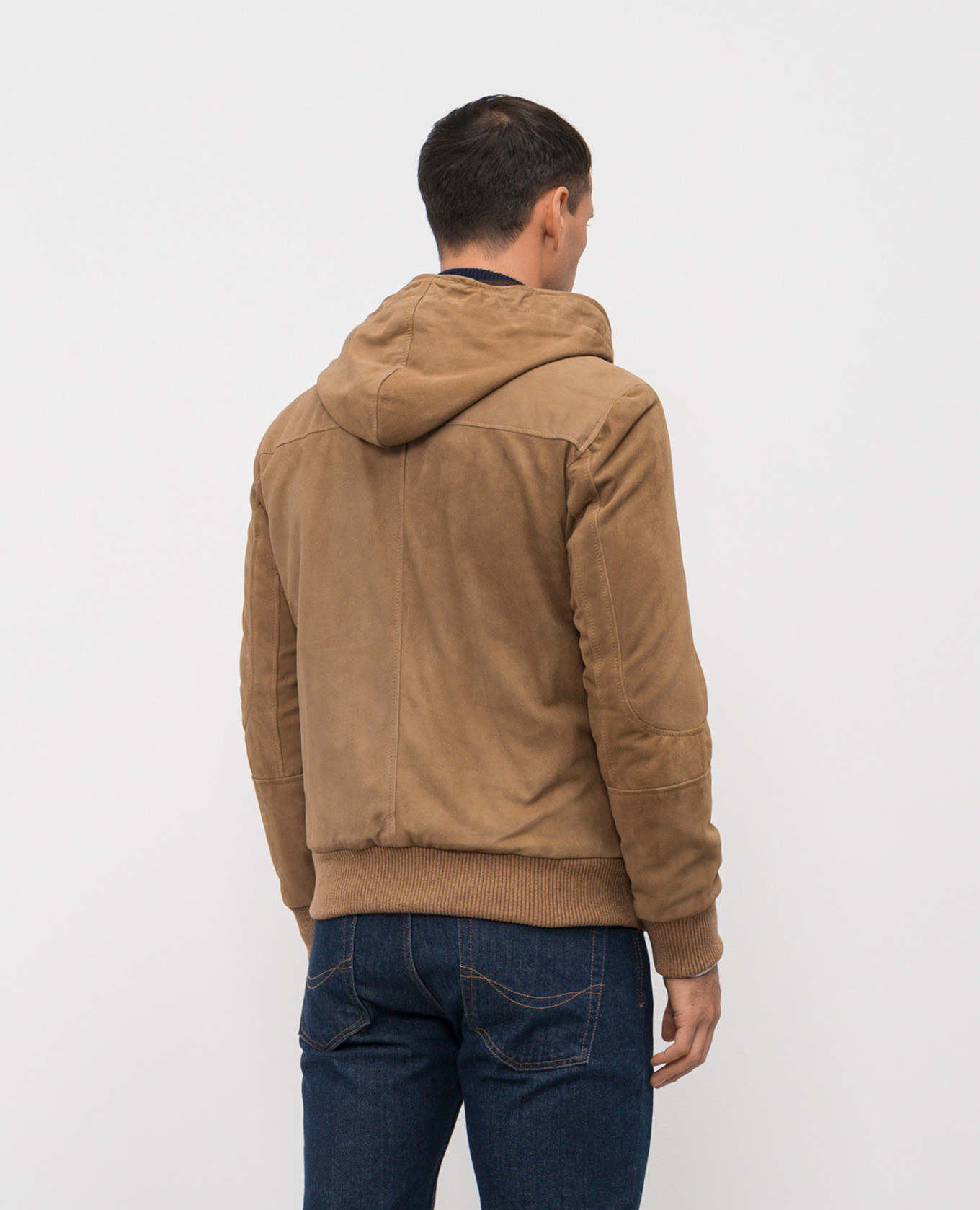 

Brown suede jacket with hood Cashmere&Whiskey