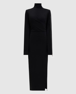 The Attico Black midi dress 260WCW00263RYY002AA