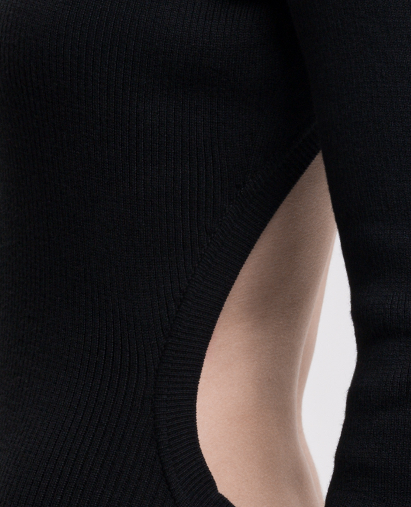 Eva Black Cashmere Open Back Maxi Dress Ann Demeulemeester 4