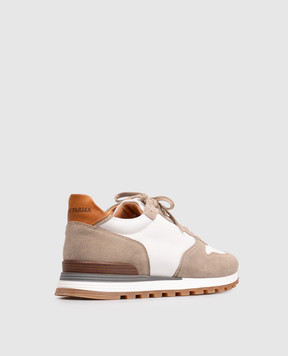 Pini Parma Nubuck sneakers with patch TAUBCORUNN