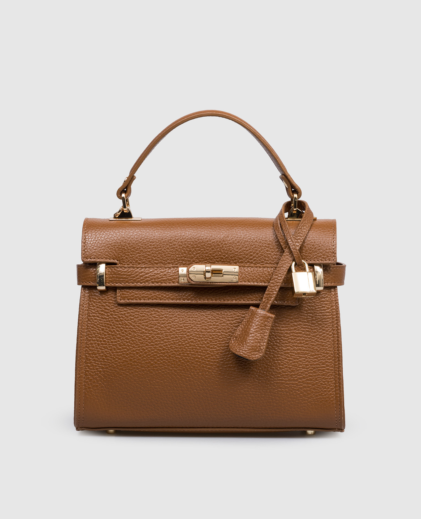 

Brown leather satchel bag DOLLARO Gianni Notaro