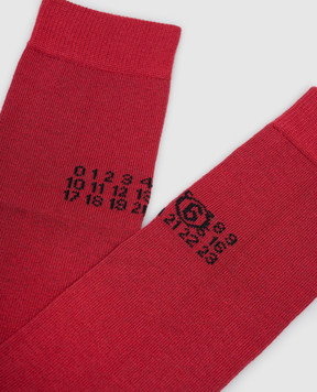 Maison Margiela MM6 Children's red socks M61118MM045
