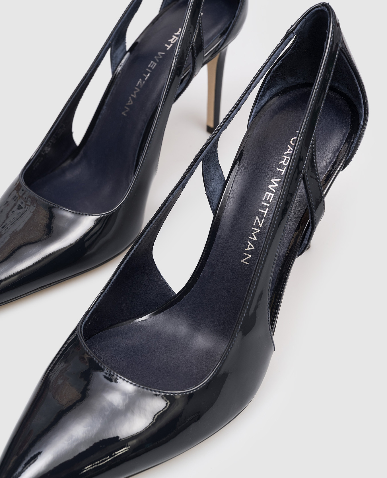 Stuart blue patent leather shoes Stuart Weitzman 5
