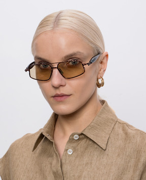 Kuboraum Brown sunglasses J73 KRSJ73BZ0000004M