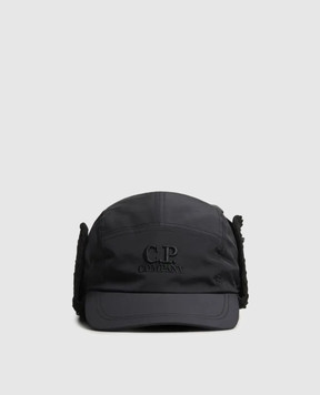 C.P. Company Black insulated earflap cap MAC279A110545A