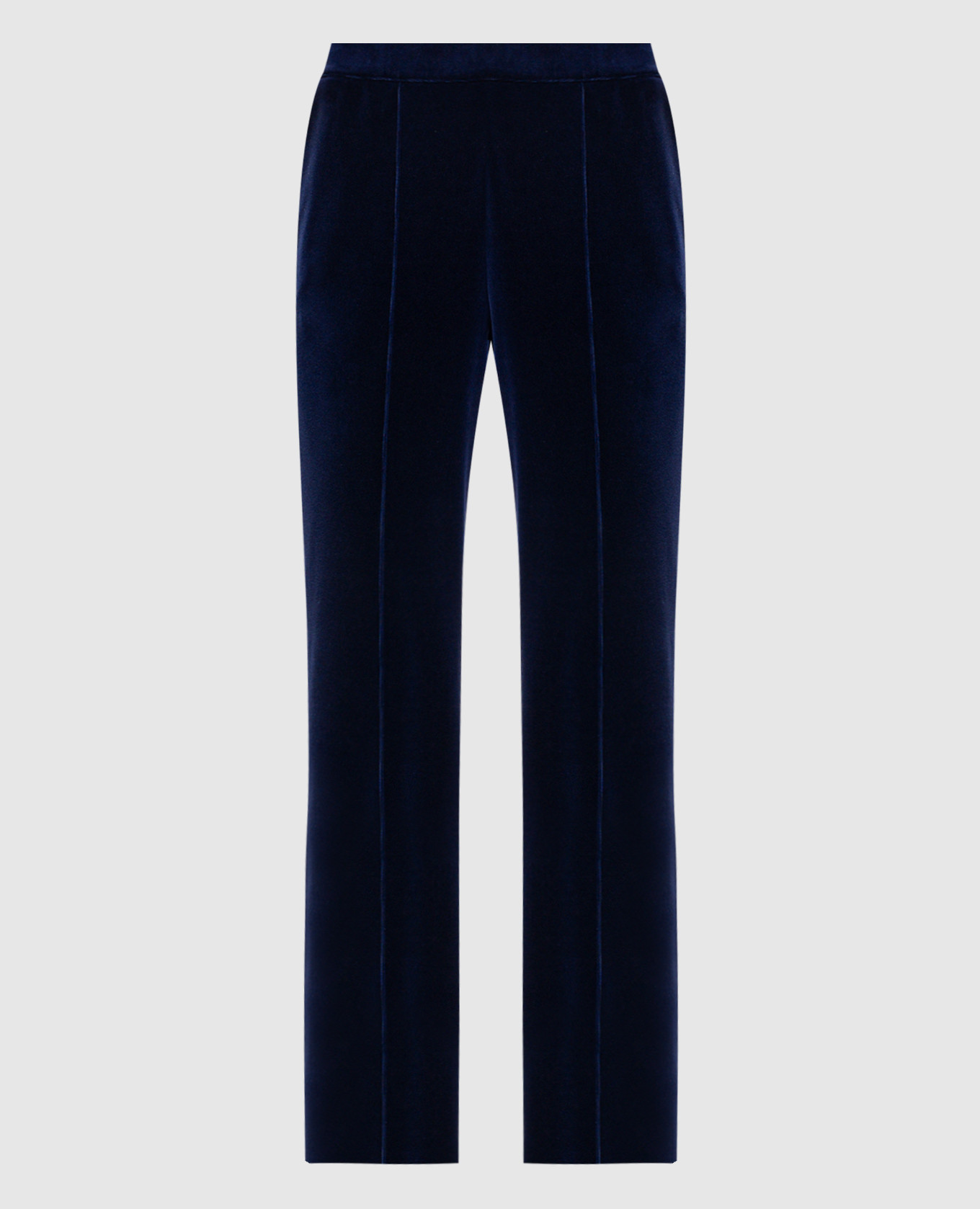 Blue velour pants