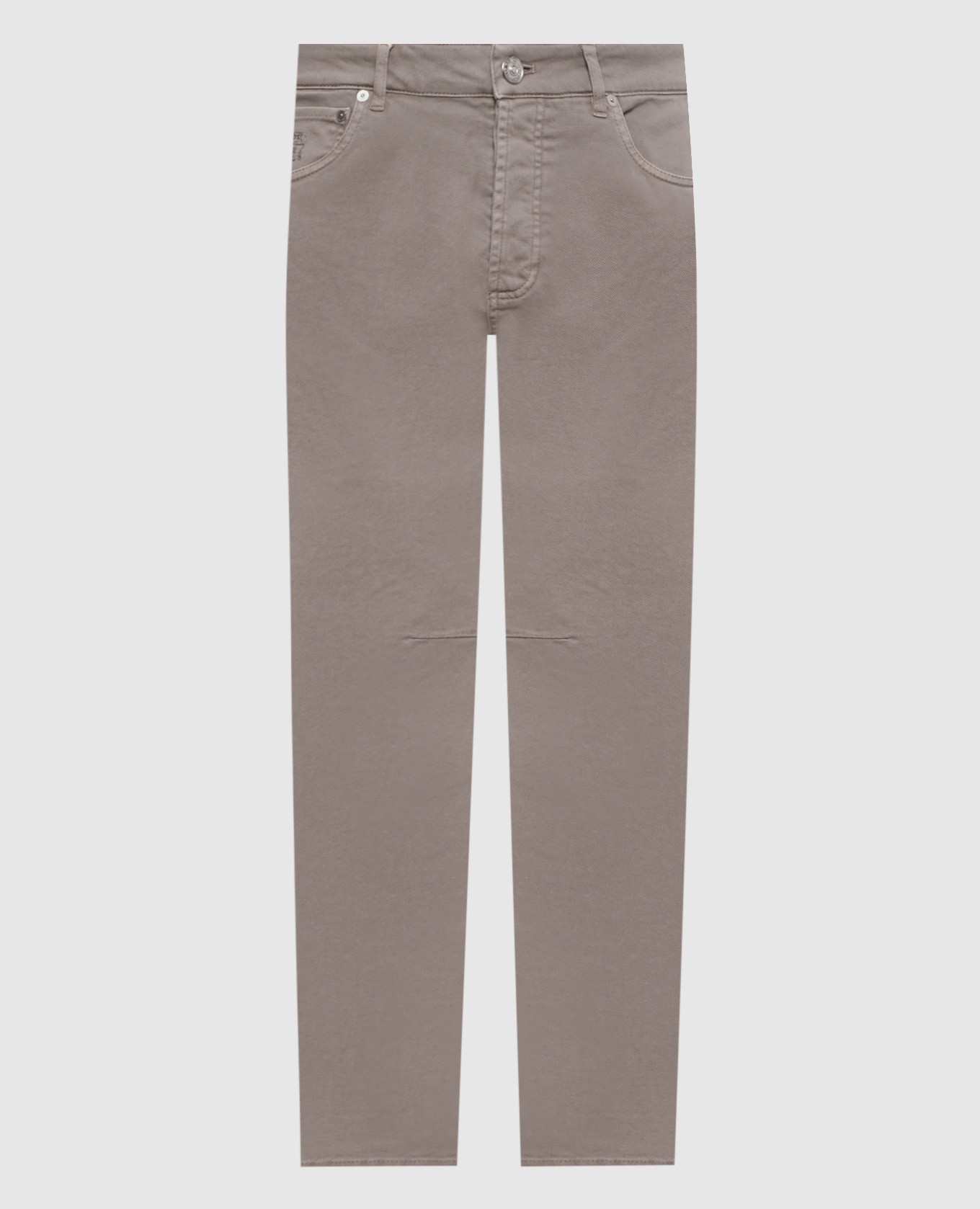 

Grey jeans with logo patch Brunello Cucinelli
