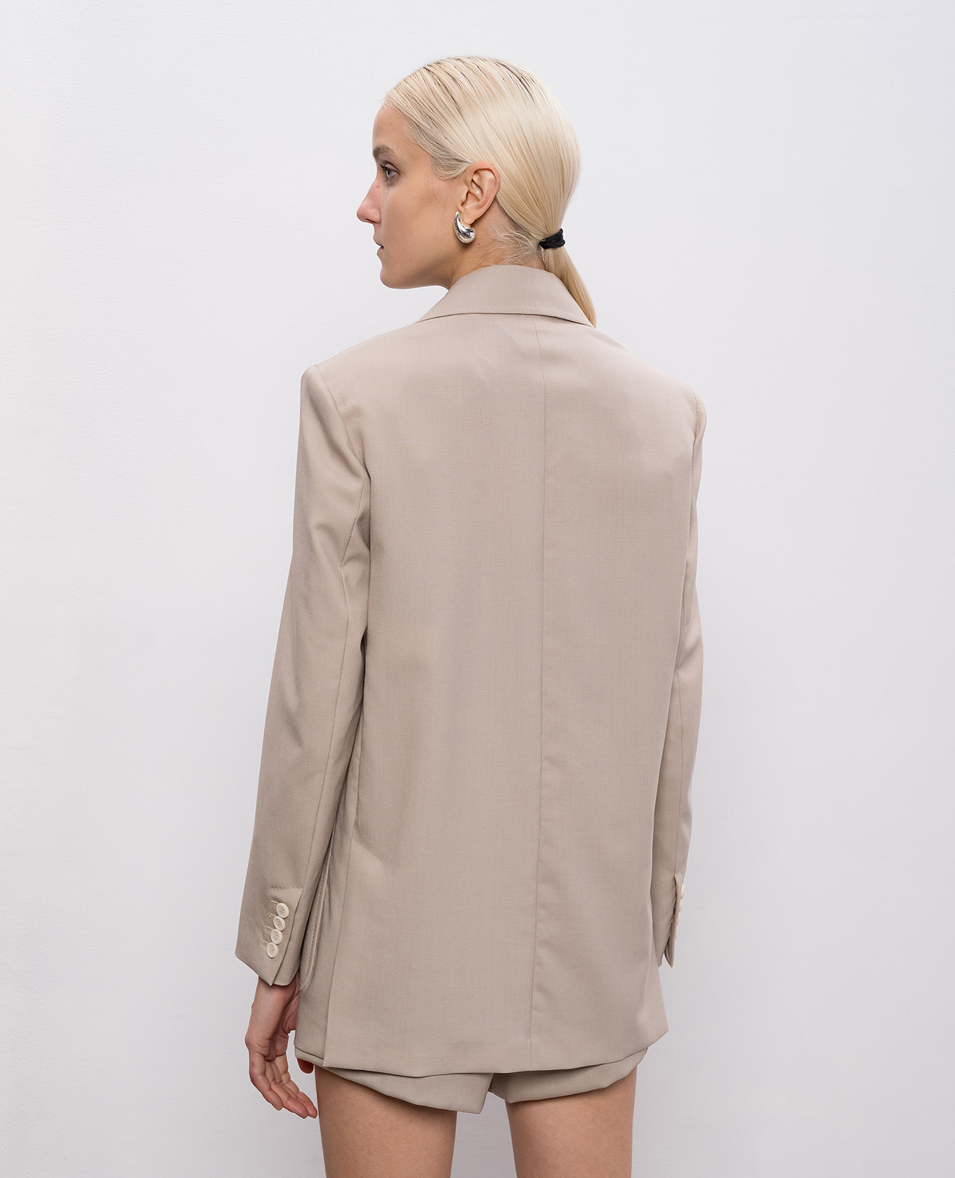 

Beige AFFARI wool and silk jacket Max Mara
