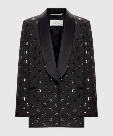 Gray jacket with sequins