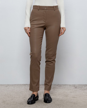 JOSEPH Coleman Beige Leather Pants JF010069