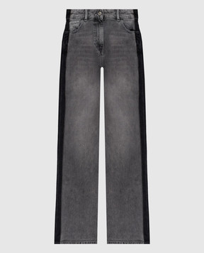 Twinset Gray jeans with a patch 252AT2200