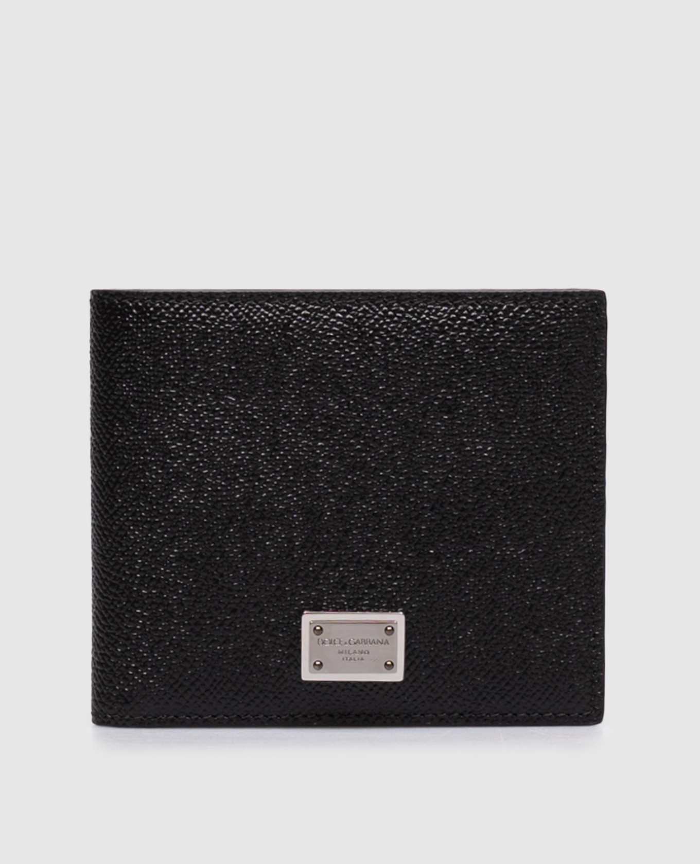 Black Dauphine leather wallet