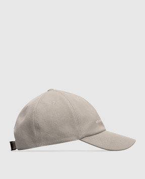 Brunello Cucinelli Green cap with logo embroidery M252D9850