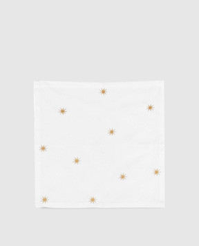 Pip Studio Set of white serving napkins Stars 51067038