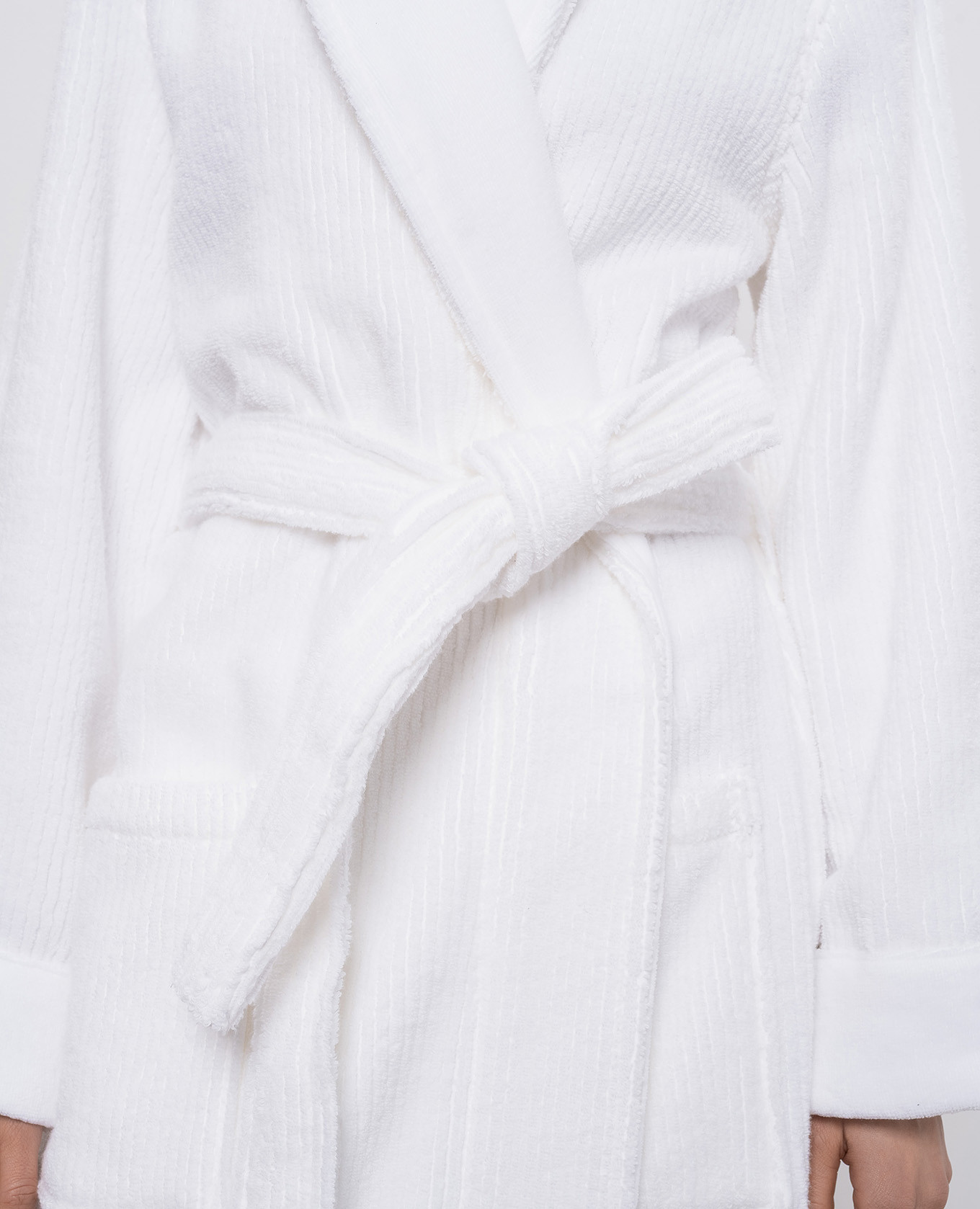 

Raya white terry robe Hamam