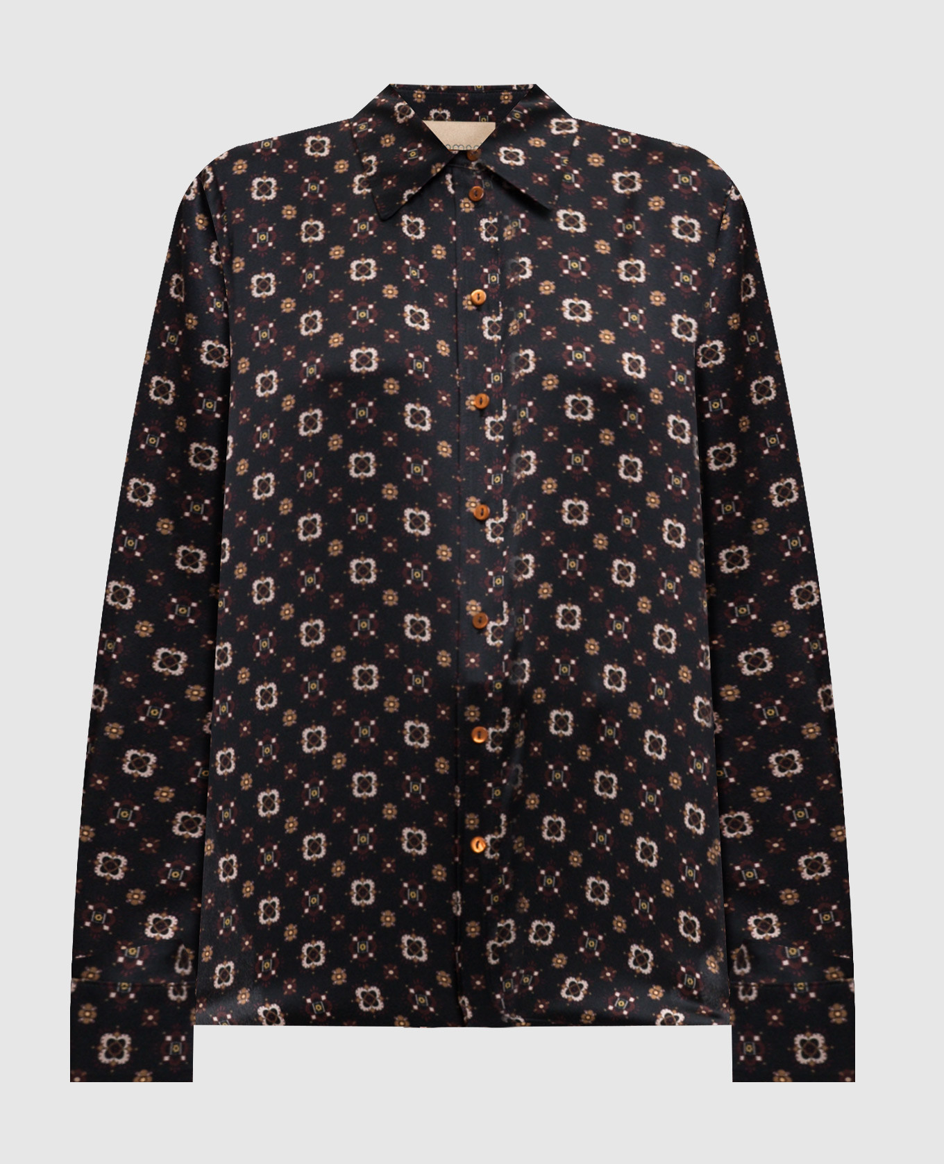 Black Arles silk shirt Momoni