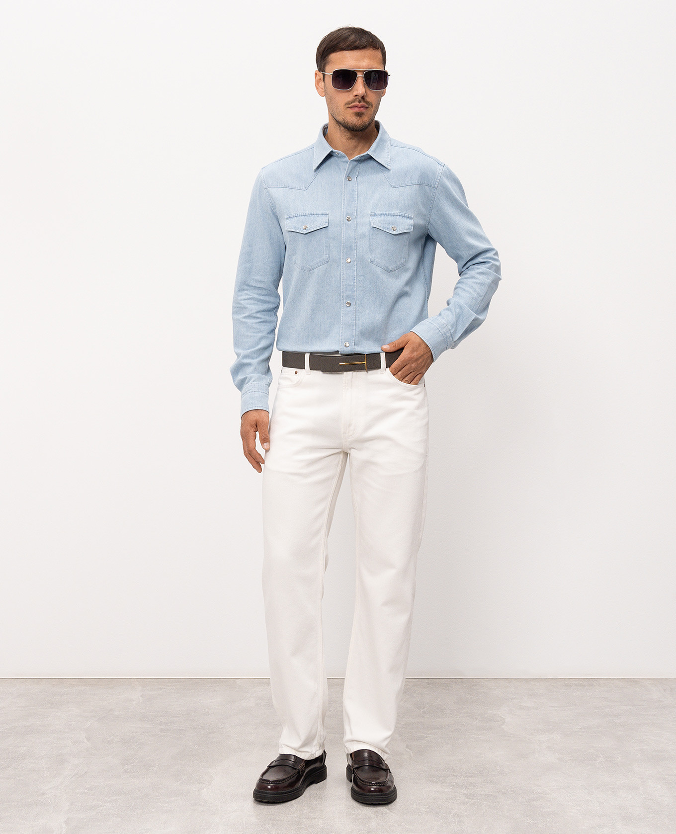 

Blue denim shirt Tom Ford, Light blue