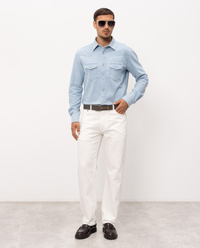 Tom Ford Blue denim shirt HDS001FMC240