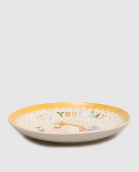 BloomingvilleMINI Orange children's ceramic plate Celebrate 82072665