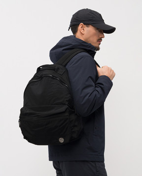 Stone Island Black backpack with logo L1S159200010S0251