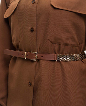 Max Mara Weekend Brown combination belt WKAPACCHE