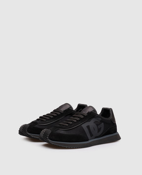 Dolce&Gabbana Black DG CUSHION combination sneakers CS2288A5355