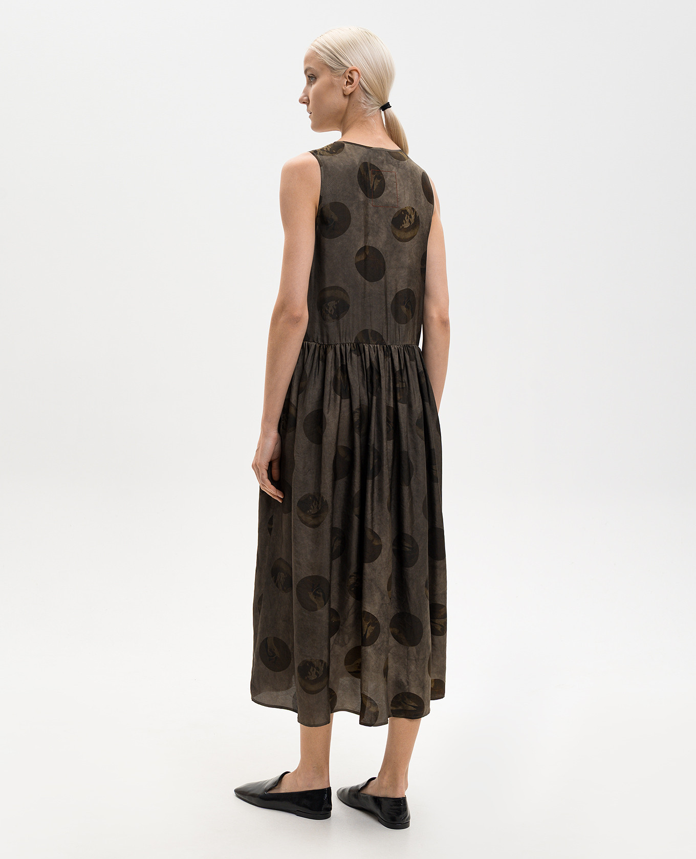 

Brown Adral dress with polka dots UMA WANG