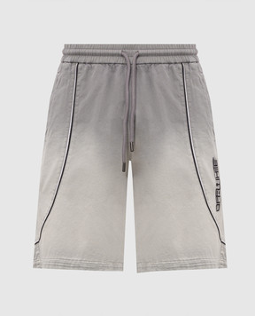 Off-White Gray shorts with embroidery 44MCL004S26F001