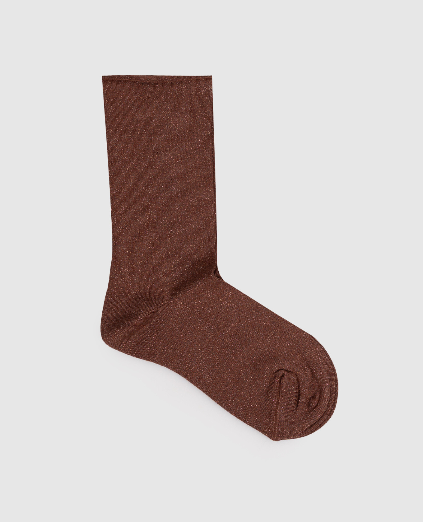 

Brown silk and cashmere socks with lurex Brunello Cucinelli