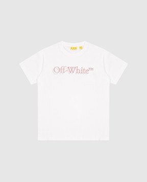 Off-White Children's T-shirt with embroidered logo 44GAA001S26J001
