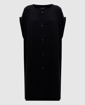 Y`S Yamamoto Black loose-fitting dress YQD03500