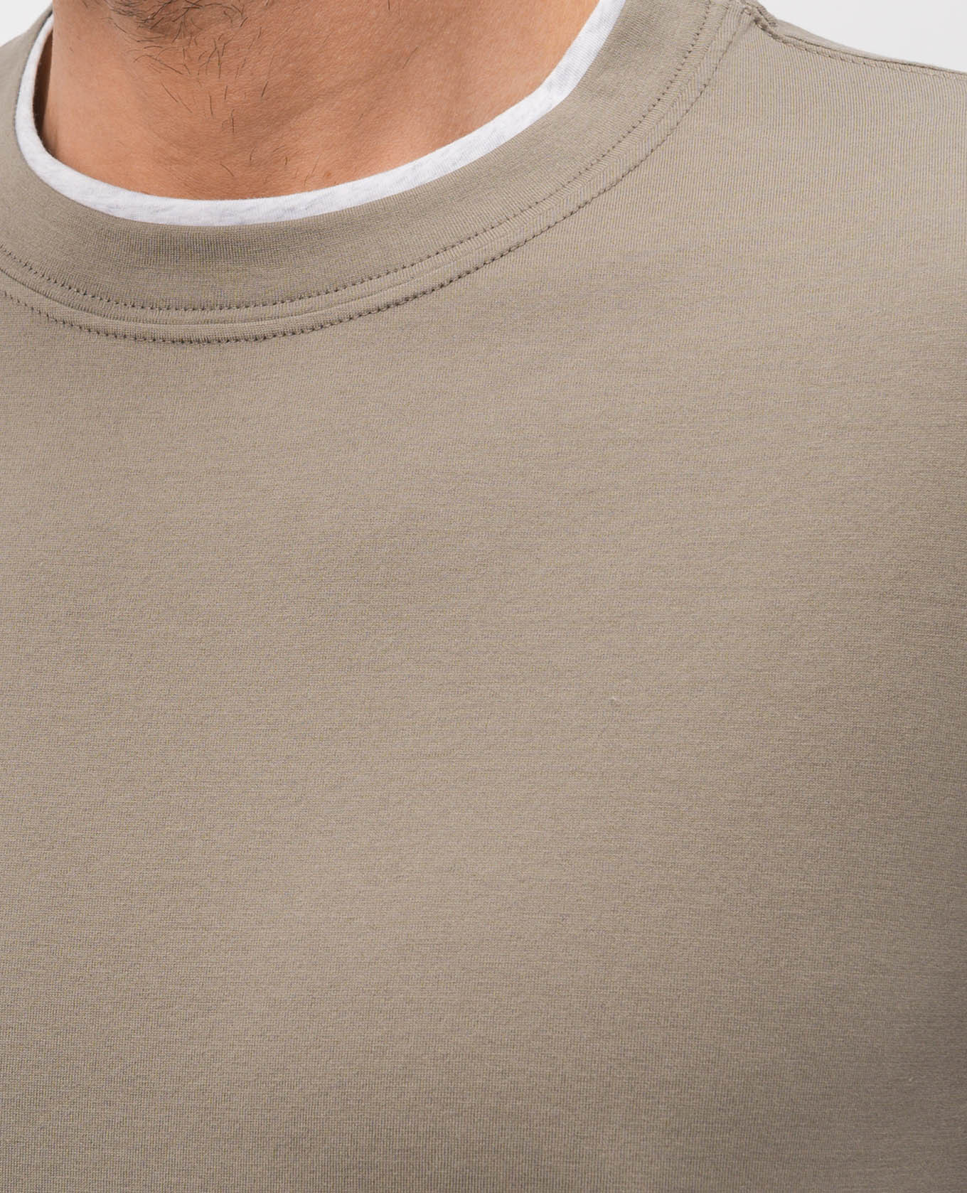 

Khaki T-shirt Brunello Cucinelli