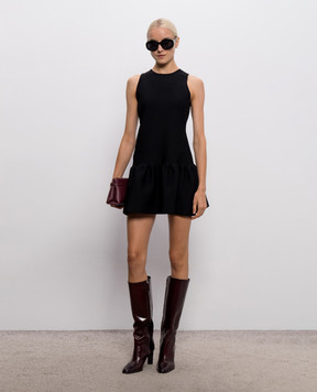 Twinset Black mini dress with ruffle 262TP3144