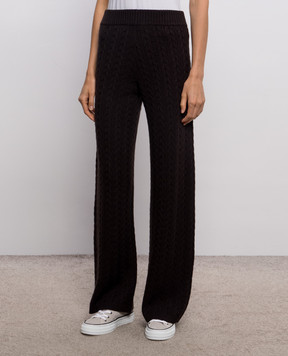 Agnona Brown cashmere sweatpants K7120106K080Q