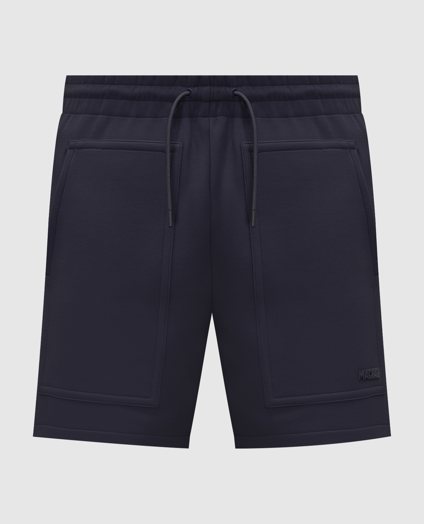 Elwood blue shorts with textured logo